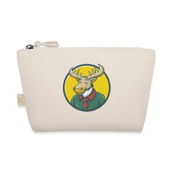 Moose Cute Kawaii Cartoon Clipart Pet Animal - Organic Pouch - nature - Front