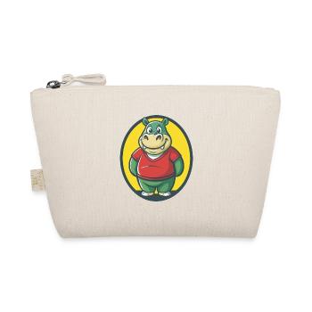 Hippo Cute Kawaii Cartoon Clipart Pet Animal - Organic Pouch - nature - Front