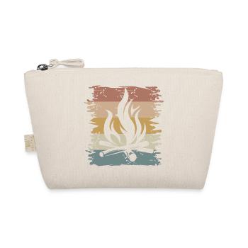 retro campfire survival outdoor bushcraft icon - Organic Pouch - nature - Front