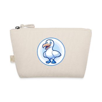 Albatross Blue Kawaii Cartoon Character Clipart - Organic Pouch - nature - Front