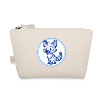 Erdwolf Blau Kawaii Cartoon Figur Clipart Haustier - Bio-Täschchen - Natur - Vorne