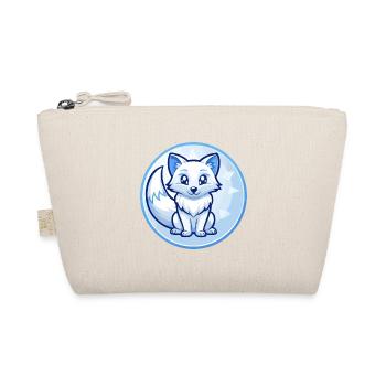 Polarfuchs Blau Kawaii Cartoon Figur Clipart - Bio-Täschchen - Natur - Vorne