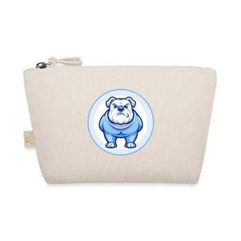 Bulldogge Blau Kawaii Cartoon Figur Clipart Haustier - Bio-Täschchen - Natur - Vorne