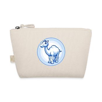 Camel Blue Kawaii Cartoon Character Clipart Pet - Organic Pouch - nature - Front