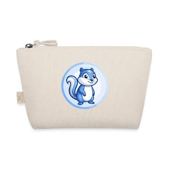 Chipmunk Blue Kawaii Cartoon Character Clipart Pet - Organic Pouch - nature - Front