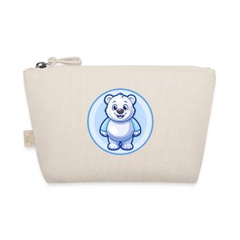 Bear Blue Kawaii Cartoon Character Clipart Pet - Organic Pouch - nature - Front