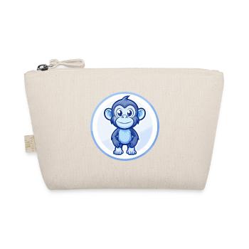 Bonobo Blue Kawaii Cartoon Character Clipart Pet - Organic Pouch - nature - Front