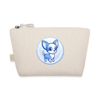 Chihuahua Dog Blue Cute Kawaii Cartoon Clipart Pet - Organic Pouch - nature - Front