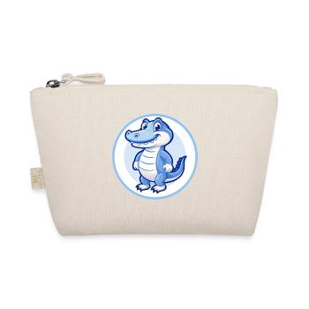 Alligator Blau Kawaii Cartoon Figur Clipart - Bio-Täschchen - Natur - Vorne