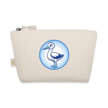 Avocet Blue Kawaii Cartoon Character Clipart Pet - Organic Pouch - nature - Front