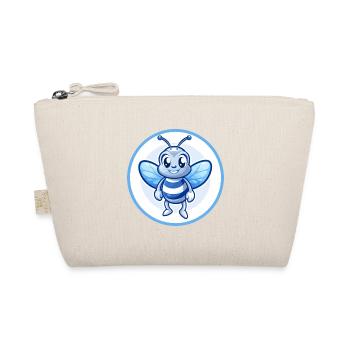 Bee Blue Cute Kawaii Cartoon Character Clipart Pet - Organic Pouch - nature - Front