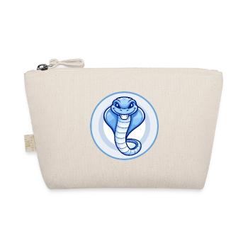 Cobra Blue Kawaii Cartoon Character Clipart Pet - Organic Pouch - nature - Front