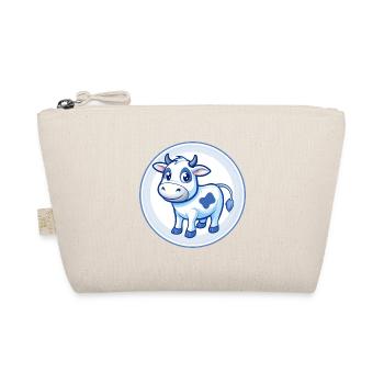 Vache Bleu Mignon Kawaii Dessin Animé Personnage Clipart Animal de compagnie - Trousse biologique - nature - Devant