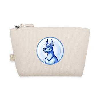 Dobermann chien bleu mignon kawaii dessin animé clipart animal de compagnie - Trousse biologique - nature - Devant