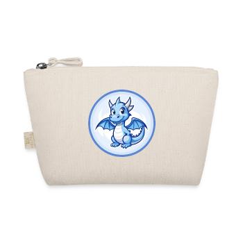 Dragon Blue Kawaii Cartoon Character Clipart Pet - Organic Pouch - nature - Front