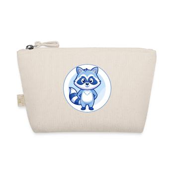 raton laveur bleu kawaii dessin animé personnage clipart animal de compagnie - Trousse biologique - nature - Devant