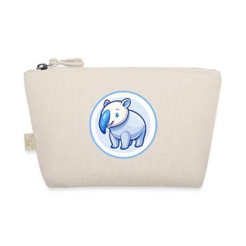 Tapir Blau Kawaii Cartoon Figur Clipart Haustier - Bio-Täschchen - Natur - Vorne