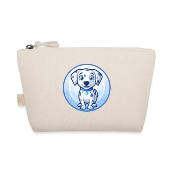 Dalmatiner Hund Blau Niedlich Kawaii Cartoon Clipart Haustier - Bio-Täschchen - Natur - Vorne