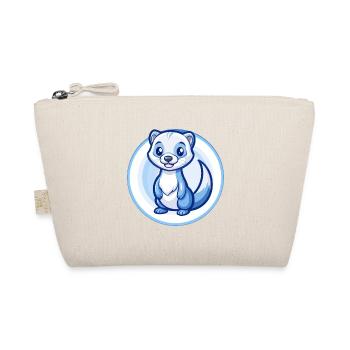 Ferret Blue Kawaii Cartoon Character Clipart Pet - Organic Pouch - nature - Front