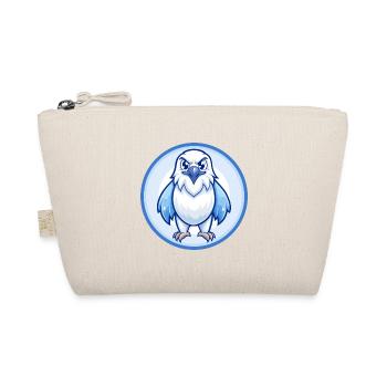 Falcon Blue Kawaii Cartoon Character Clipart Pet - Organic Pouch - nature - Front