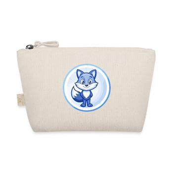 Fox Blue Cute Kawaii Cartoon Character Clipart Pet - Organic Pouch - nature - Front