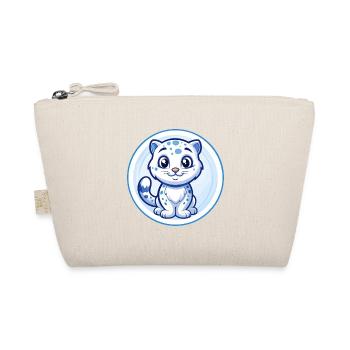Léopard des neiges Bleu Kawaii Dessin animé Personnage Clipart - Trousse biologique - nature - Devant