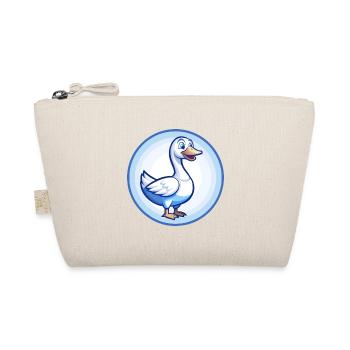 Goose Blue Kawaii Cartoon Character Clipart Pet - Organic Pouch - nature - Front