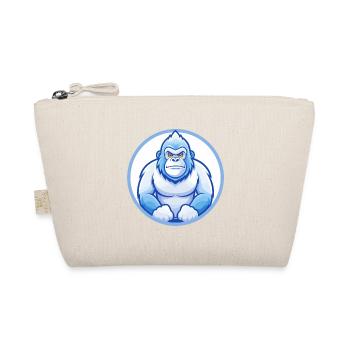 Gorilla Blue Kawaii Cartoon Character Clipart Pet - Organic Pouch - nature - Front