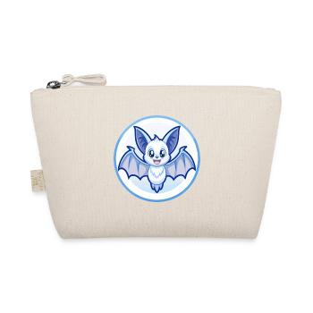 Fledermaus Blau Niedlich Kawaii Cartoon Figur Clipart Haustier - Bio-Täschchen - Natur - Vorne