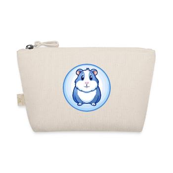 Guinea Pig Blue Kawaii Cartoon Character Clipart - Organic Pouch - nature - Front