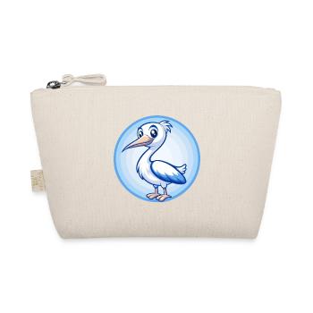 Storch Blau Kawaii Cartoon Figur Clipart Haustier - Bio-Täschchen - Natur - Vorne