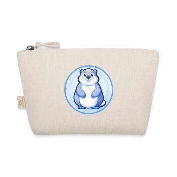 Murmeltier Blau Kawaii Cartoon Figur Clipart Haustier - Bio-Täschchen - Natur - Vorne
