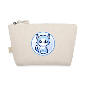 chaton bleu kawaii dessin animé personnage clipart animal de compagnie - Trousse biologique - nature - Devant