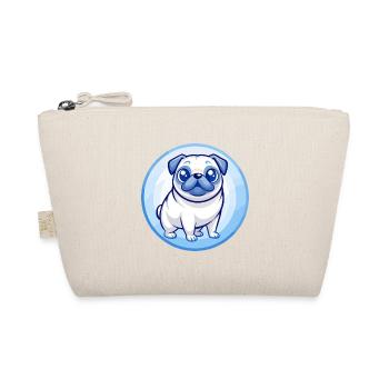 Carlin chien bleu kawaii dessin animé personnage Clipart animal de compagnie - Trousse biologique - nature - Devant