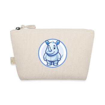 Rhino Blau Kawaii Cartoon Figur Clipart Haustier - Bio-Täschchen - Natur - Vorne