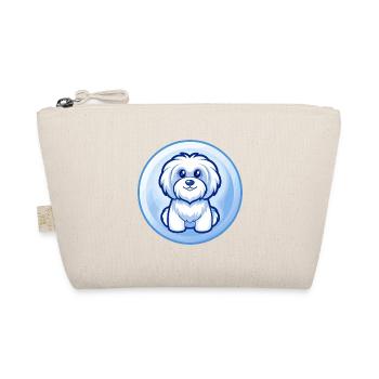 Havaneser Hund Blau Kawaii Cartoon Figur Clipart - Bio-Täschchen - Natur - Vorne