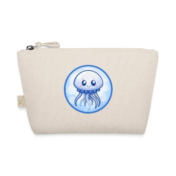 méduse bleu kawaii dessin animé personnage clipart - Trousse biologique - nature - Devant
