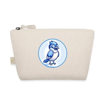 Jay Bird Blue Kawaii Cartoon Character Clipart Pet - Organic Pouch - nature - Front