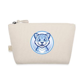 Jaguar Blau Kawaii Cartoon Figur Clipart Haustier - Bio-Täschchen - Natur - Vorne