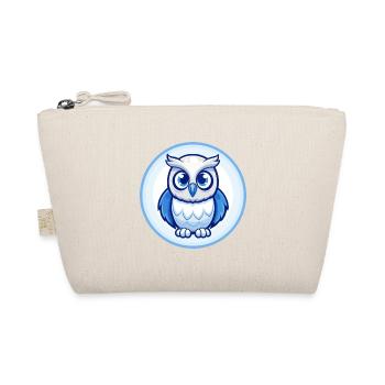 Owl Blue Cute Kawaii Cartoon Character Clipart Pet - Organic Pouch - nature - Front