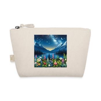 Starry Night on Alpine Garden - Organic Pouch - nature - Front