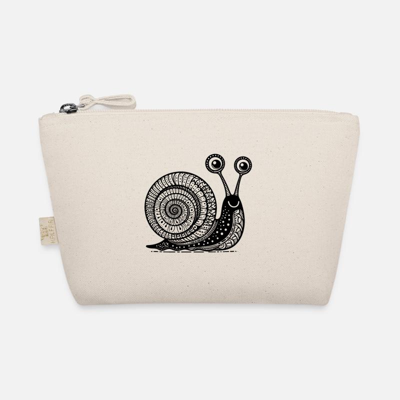 Snail's Pace: Slow and Steady Zen Art Organic Pouch