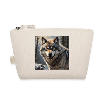 Wolf - Bio-Täschchen - Natur - Vorne