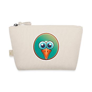 Bird head, funny, fun and green - Organic Pouch - nature - Front