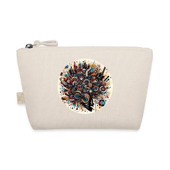Afro Style Abstract Musical Explosion - Organic Pouch - nature - Front