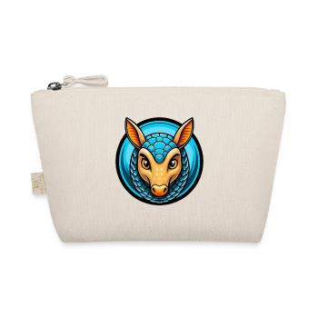 Armadillo Colorful Kawaii Cartoon Character Animal - Organic Pouch - nature - Front