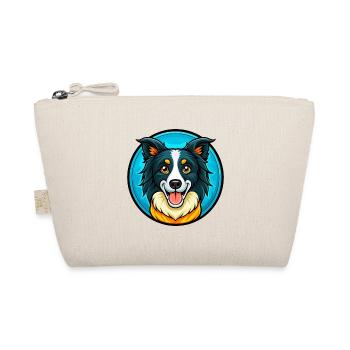 Border Collie Hund Bunte Kawaii Cartoon Clipart - Bio-Täschchen - Natur - Vorne