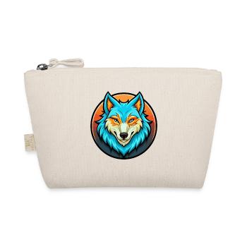 Arctic Wolf Colorful Kawaii Cartoon Character Pet - Organic Pouch - nature - Front