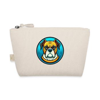 Boxer Hund Bunt Kawaii Cartoon Figur Tier - Bio-Täschchen - Natur - Vorne