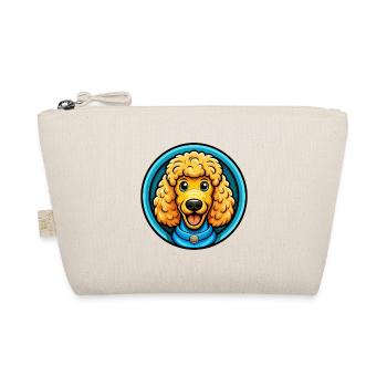 Poodle Dog Colorful Kawaii Cartoon Character Pet - Organic Pouch - nature - Front